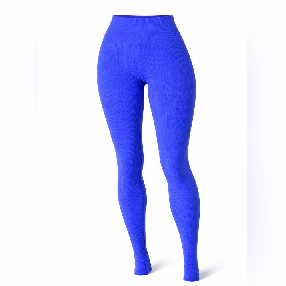 NWT Women’s XS | Spyder | Cobalt Blue Ribbed High Rise Athletic Leggings